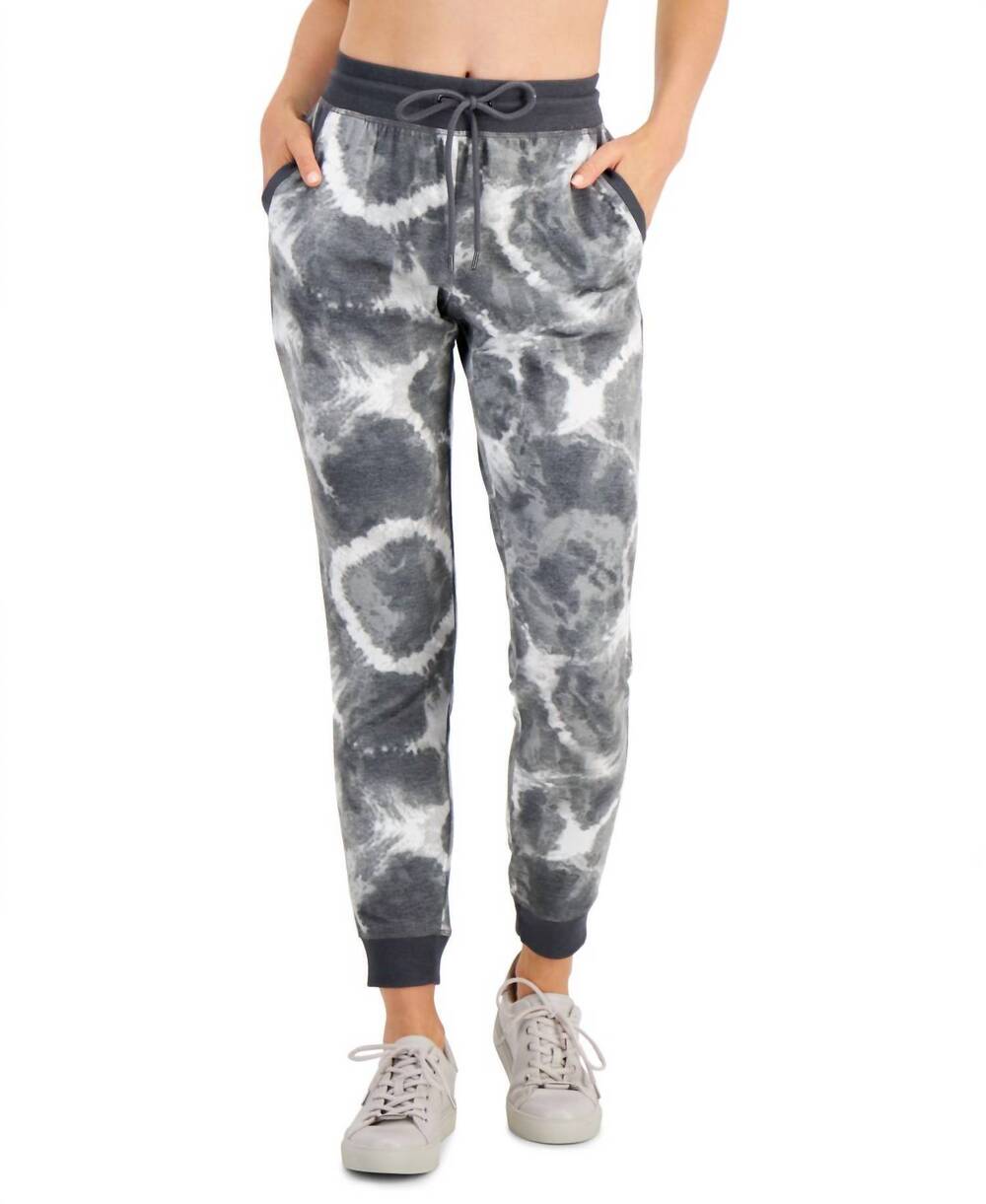 NEW IDEOLOGY women's marks slim fit jogging pants in radial gray